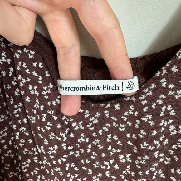 Abercrombie Brown Floral Midi Split Dress - Picture 5 of 5